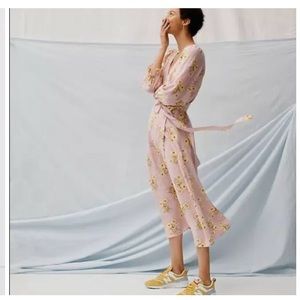 Madewell lilac linen dress